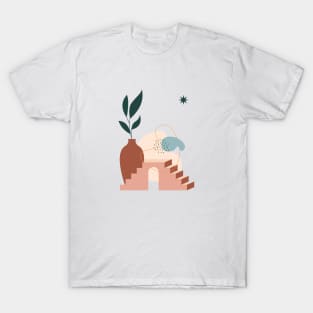 Terracotta Pot - Modern Abstract Art T-Shirt